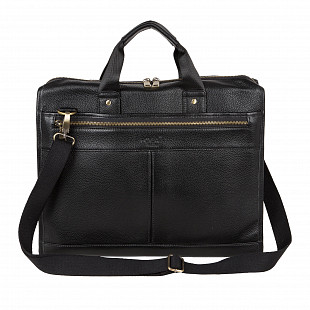 Мужская кожаная сумка Polar 5191 black