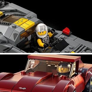 Конструктор LEGO SPEED CHAMPIONS Гоночные автомобили Chevrolet Corvette C8.R Race Car and 1968 Chevrolet Corvette 76903