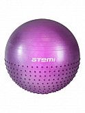Мяч гимнастический Atemi Полумассажный для фитнеса Антивзрыв 75 см AGB0575 purple