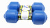Гантели пластиковые Европодвес 2х1,5 кг Blue