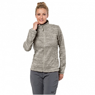 Джемпер женский Jack Wolfskin Aquila Track Jacket Women light sand