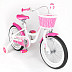 Велосипед Tech Team Merlin 16" 2021 white/pink
