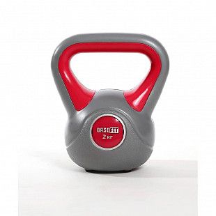 Гиря пластиковая Basefit DB-503 2 кг grey/pink
