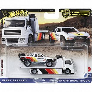 Машинка Hot Wheels Premium Team Transport Fleet Street & Toyota Off-Road Truck (FLF56 HRV39)