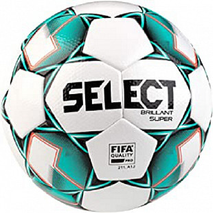 Мяч футбольный Select Brillant Replica №4 811608 white/green/black
