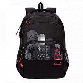 Рюкзак школьный GRIZZLY RU-130-4 /1 black/red