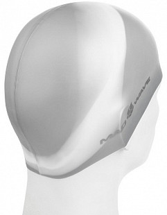 Шапочка для бассейна (плавания) взрослая Mad Wave Multi Adult gray/white