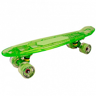Penny board (пенни борд) Tech Team Transparent Light Music 22" 2018 green