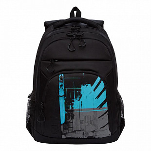 Рюкзак GRIZZLY RU-136-3 /2 black/light blue