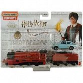 Машинка Matchbox Super Convoy Sortiment Harry Potter Hogwarts Express & Train Tender & 1962 Ford Anglia (GBK70 HVR77)