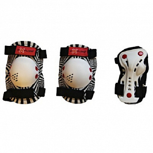 Комплект защиты для роликовых коньков Amigo Magnum Delux Red