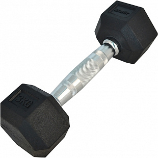 Гантель обрезиненная Starfit DB-301 3 кг Black
