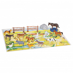 Набор животных Bondibon Ребятам о Зверятах Дикие и домашние животные 12 шт ВВ1639