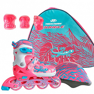 Набор роликовых коньков Tech Team Jungle Set 2018 pink