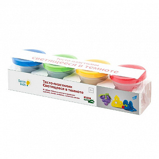 Набор для лепки Genio Kids Тесто-пластилин. Светящееся в темноте! TA1021V