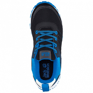 Кроссовки детские Jack Wolfskin Cascade Low K black / blue