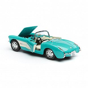 Масштабная модель автомобиля Maisto 1:24 Шевроле Корвет (1957) (31275) blue