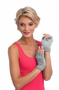 Перчатки для йоги Bradex противоскользящие SF 0207 Grey 