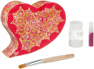 Набор для творчества Bondibon Сердечко Копилка в технике декопатч ВВ1694