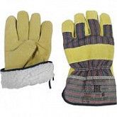 Перчатки кожанные утеплённые С0601