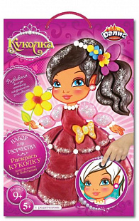 Набор для детского творчества Dalis Раскраска из пластилина Кукла Настя MC-203