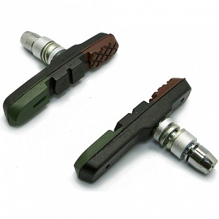 Колодки тормозные Zeit резьбовые, 72 мм, black/brown/green Z-629