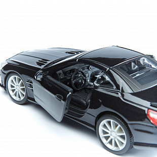 Коллекционная машина Bburago 1:24 Mercedes-Benz Sl 65 Amg Hardtop (18-21066) black