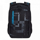 Рюкзак школьный GRIZZLY RU-138-1 /1 black/blue