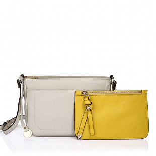 Женская сумка из кожи Pola 9031 beige