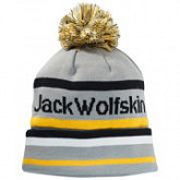 Шапка детская Jack Wolfskin Pride Pompom Cap Kids slate grey