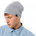 Шапка мужская Jack Wolfskin Atlantic Ocean Beanie slate grey 1908511-6046