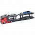 Автовоз Bburago Mercedes Benz Actros + машинка Bburago Ford Renault Captur (18-31456/18-31457) red