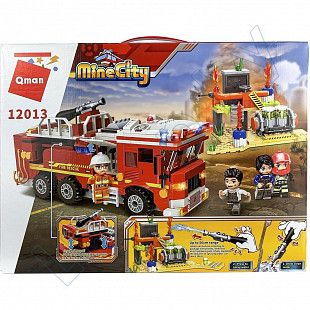  Конструктор Qman Mine City Спасение погорельцев (12013)