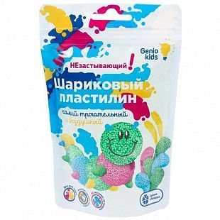 Шариковый пластилин для лепки Genio Kids - Art незастывающий 15 гр. в ассортименте TA1803