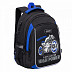 Рюкзак школьный GRIZZLY RB-152-3 /2 black/blue