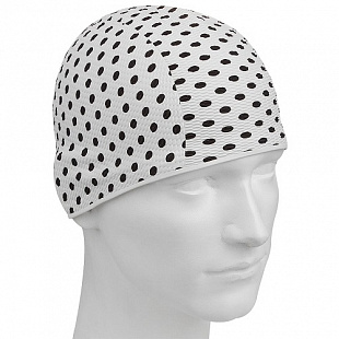 Шапочка для бассейна (плавания) женская Mad Wave Print Bubble white