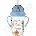 Поильник непроливающий Canpol babies Bonjur Paris с трубочкой и утяжелителем 270 мл., 6 мес. + (56/607_blu)