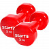 Набор гантелей виниловых Starfit Core DB-101 3 кг red