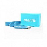 Блок и ремень для йоги Starfit YB-205 blue pastel
