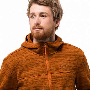 Джемпер мужский Jack Wolfskin Aquila Hooded Jacket Men desert orange