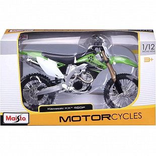 Модель мотоцикла Maisto 1:12 Kawasaki KX 450F (31101 20-08141) Green НОВОЕ ПОСТУПЛЕНИЕ