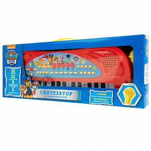 Игрушечный синтезатор Paw Patrol с микрофоном 33667