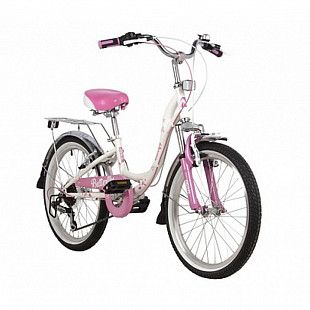 Велосипед Novatrack Butterfly 20” pink/white