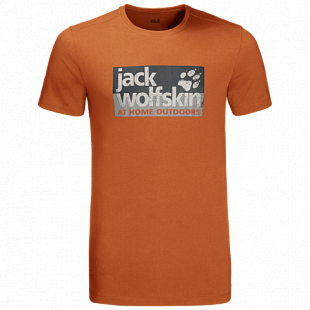 Футболка мужская Jack Wolfskin Logo T M desert orange