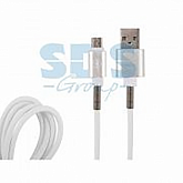 USB кабель Rexant micro USB, 1м силиконовый шнур с пружиной white 18-7019-9