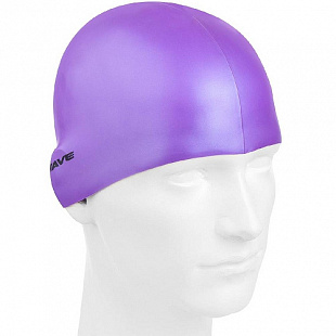 Шапочка для бассейна (плавания) взрослая Mad Wave Neon Silicone Solid purple