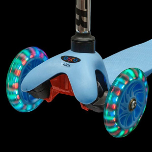 Самокат-кикборд Novatrack Disco-kids Blue 120H.DISCOKIDS.BL6