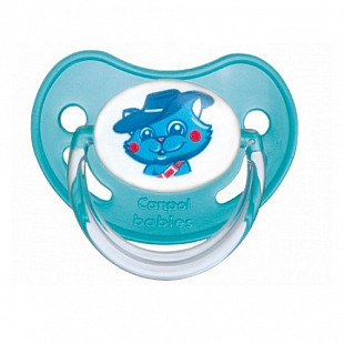 Пустышка Canpol babies Силиконовая Анатомическая Сказка 6-18 мес 22/504 Blue