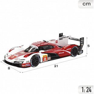 Машинка Bburago 1:24 Porsche 963 (2024) (18-28042) #6 Qatar Race