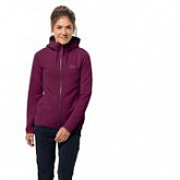 Джемпер женский Jack Wolfskin Modesto Hooded Jkt Women wild berry